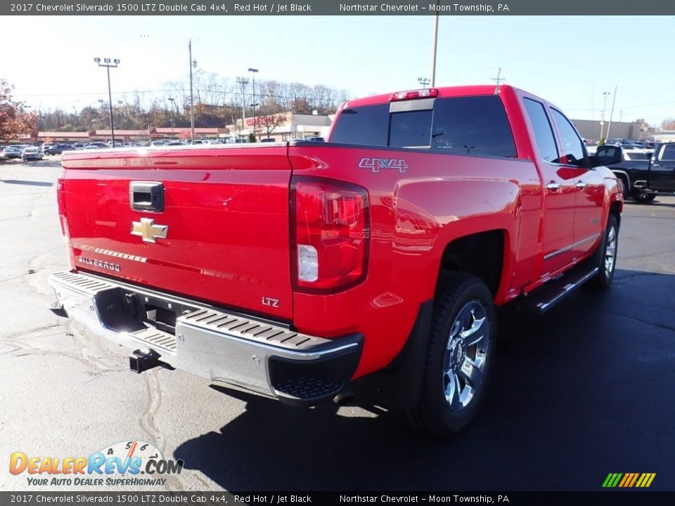 2017 Chevrolet Silverado 1500 LTZ Double Cab 4x4 Red Hot / Jet Black Photo #6