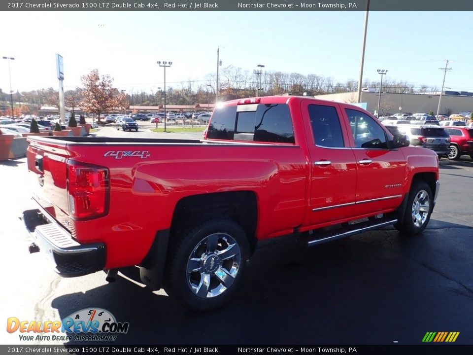 2017 Chevrolet Silverado 1500 LTZ Double Cab 4x4 Red Hot / Jet Black Photo #7