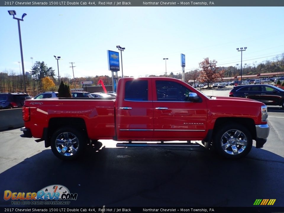 2017 Chevrolet Silverado 1500 LTZ Double Cab 4x4 Red Hot / Jet Black Photo #8