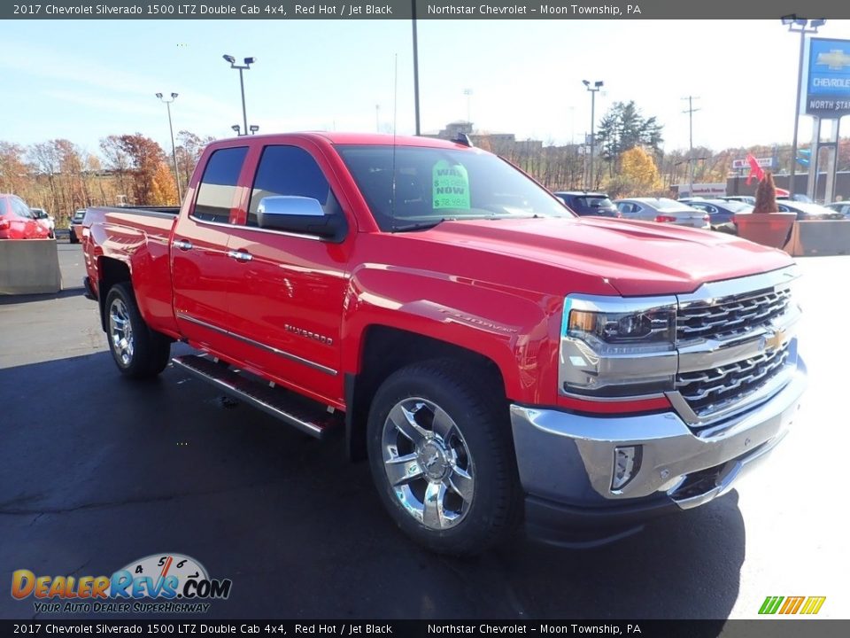 2017 Chevrolet Silverado 1500 LTZ Double Cab 4x4 Red Hot / Jet Black Photo #9