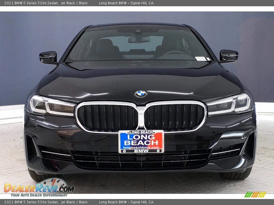 2021 BMW 5 Series 530e Sedan Jet Black / Black Photo #2
