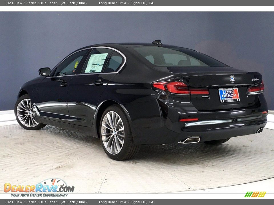 2021 BMW 5 Series 530e Sedan Jet Black / Black Photo #3