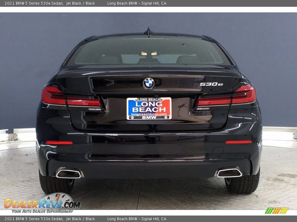 2021 BMW 5 Series 530e Sedan Jet Black / Black Photo #4