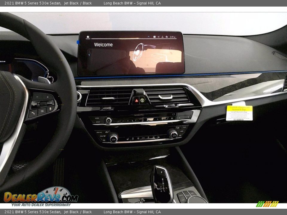 2021 BMW 5 Series 530e Sedan Jet Black / Black Photo #6