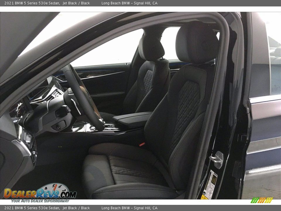 2021 BMW 5 Series 530e Sedan Jet Black / Black Photo #9