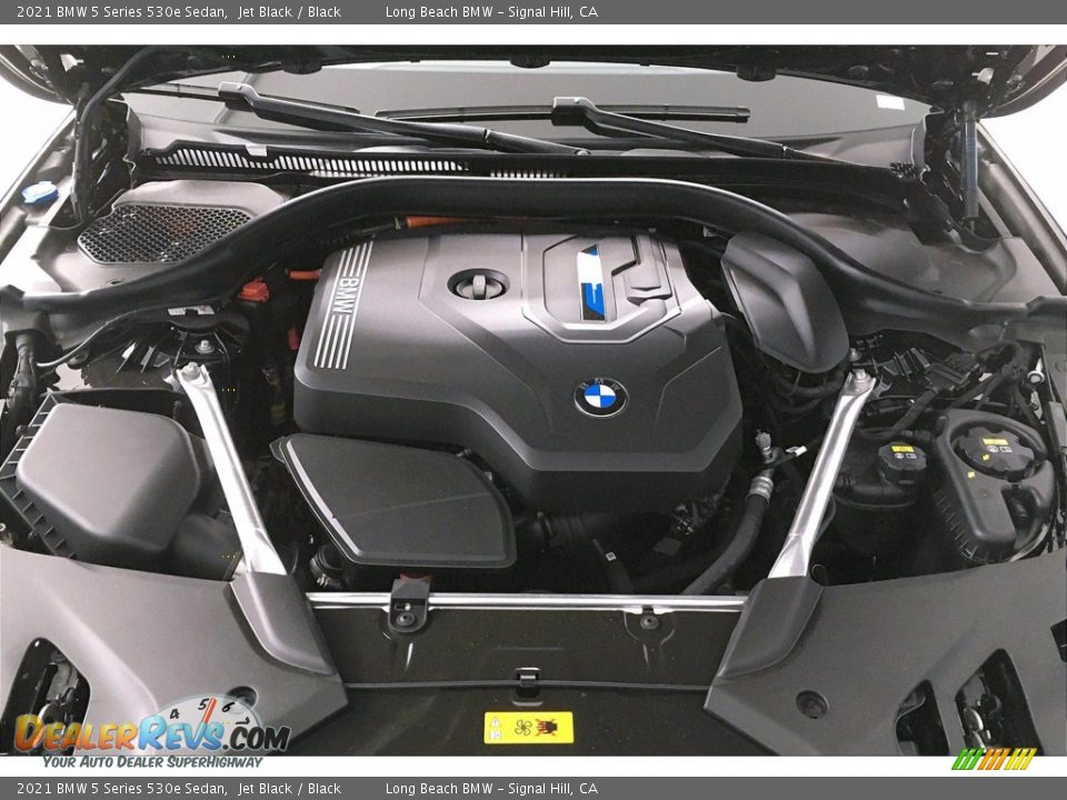 2021 BMW 5 Series 530e Sedan Jet Black / Black Photo #10