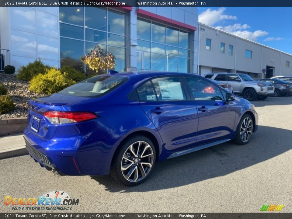 2021 Toyota Corolla SE Blue Crush Metallic / Light Gray/Moonstone Photo #11