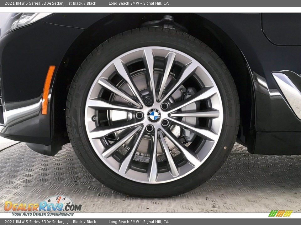 2021 BMW 5 Series 530e Sedan Jet Black / Black Photo #12