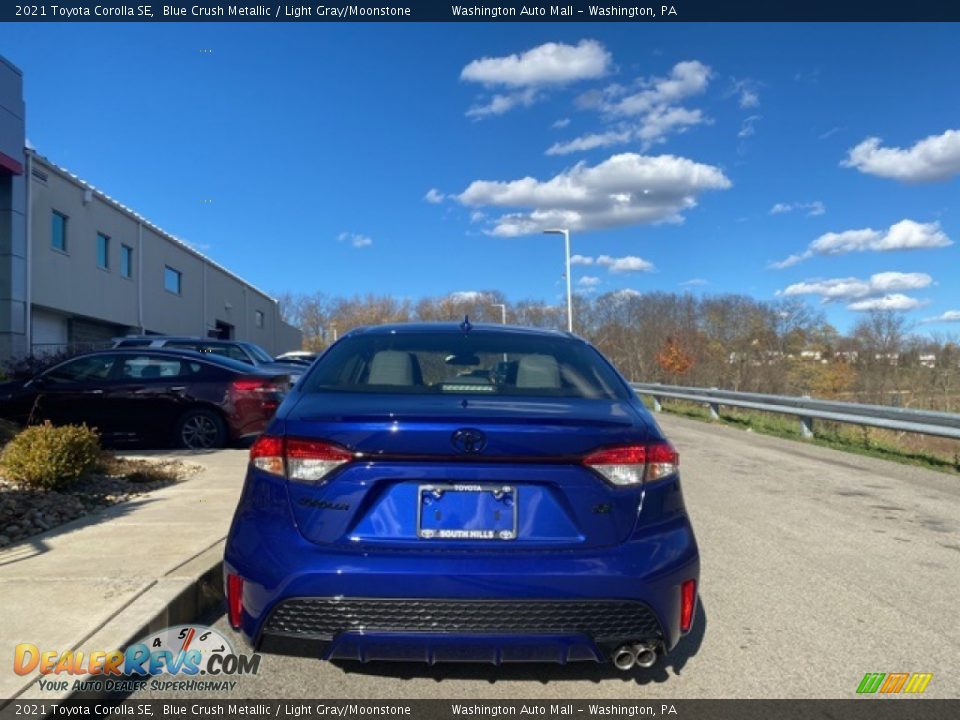 2021 Toyota Corolla SE Blue Crush Metallic / Light Gray/Moonstone Photo #12