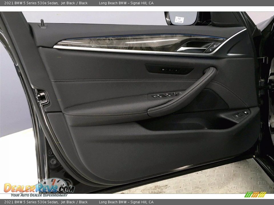 2021 BMW 5 Series 530e Sedan Jet Black / Black Photo #13