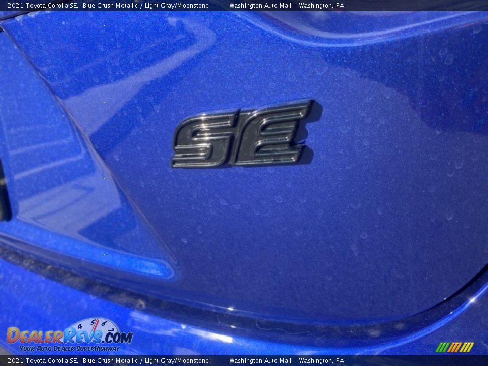 2021 Toyota Corolla SE Blue Crush Metallic / Light Gray/Moonstone Photo #13