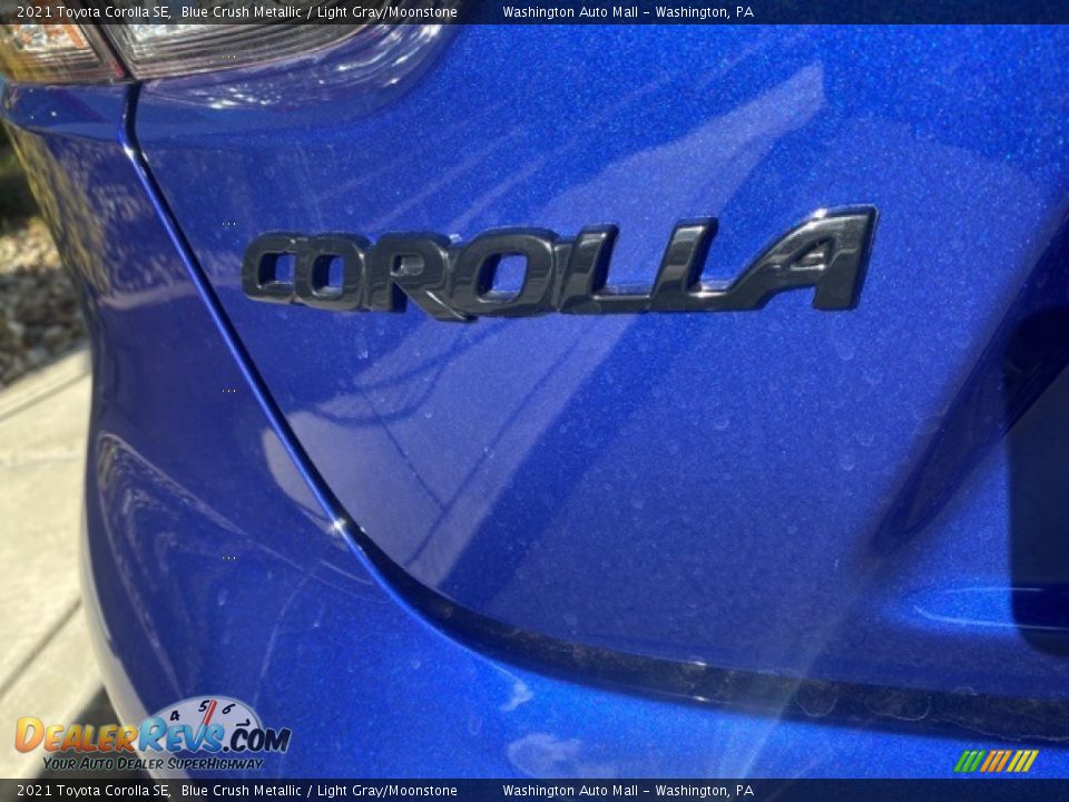 2021 Toyota Corolla SE Blue Crush Metallic / Light Gray/Moonstone Photo #14