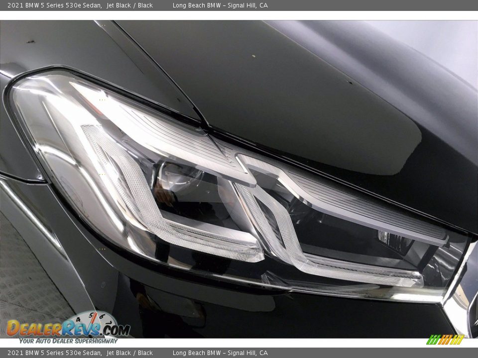2021 BMW 5 Series 530e Sedan Jet Black / Black Photo #14