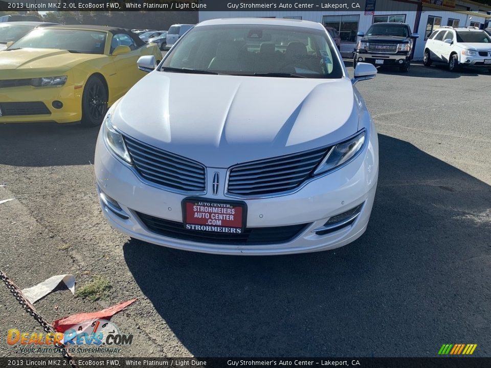 2013 Lincoln MKZ 2.0L EcoBoost FWD White Platinum / Light Dune Photo #1