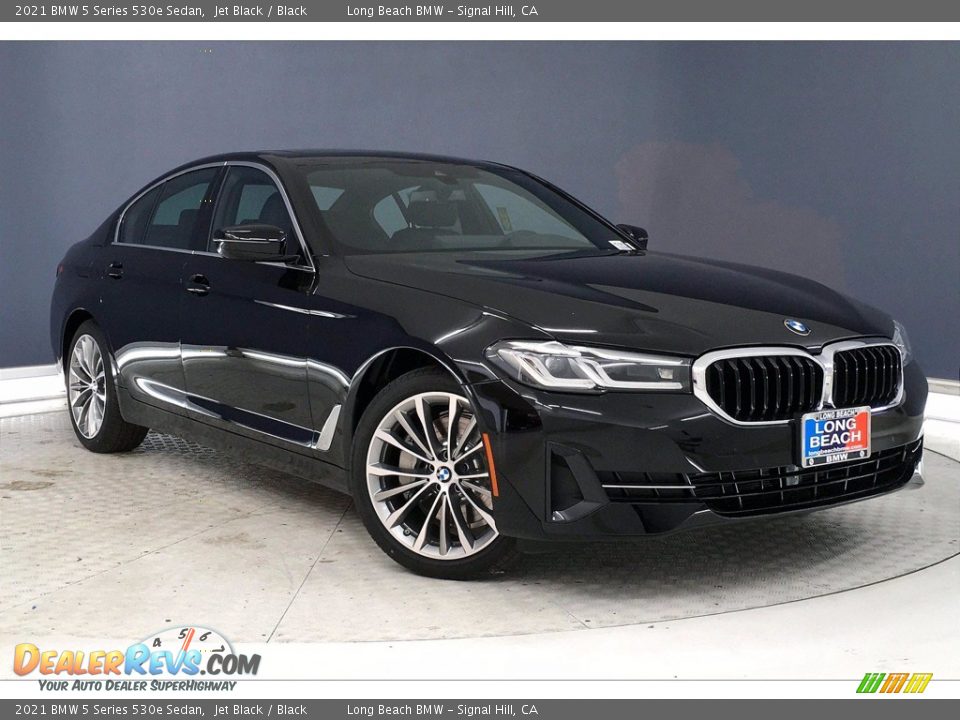 2021 BMW 5 Series 530e Sedan Jet Black / Black Photo #19