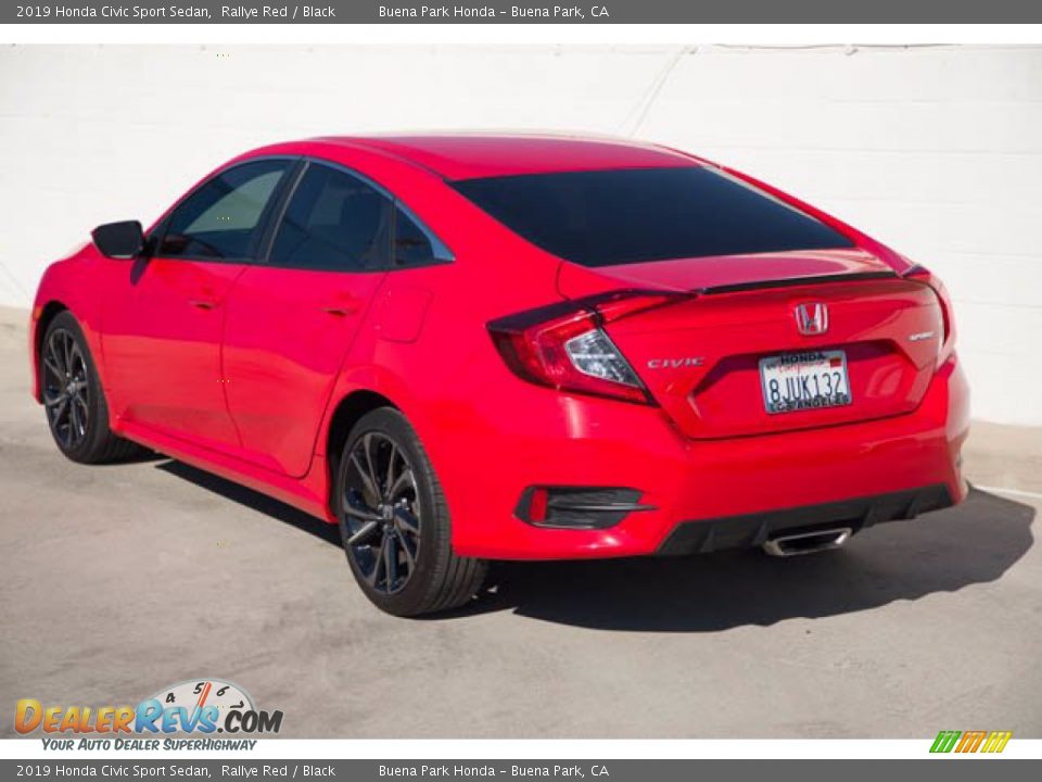 2019 Honda Civic Sport Sedan Rallye Red / Black Photo #2