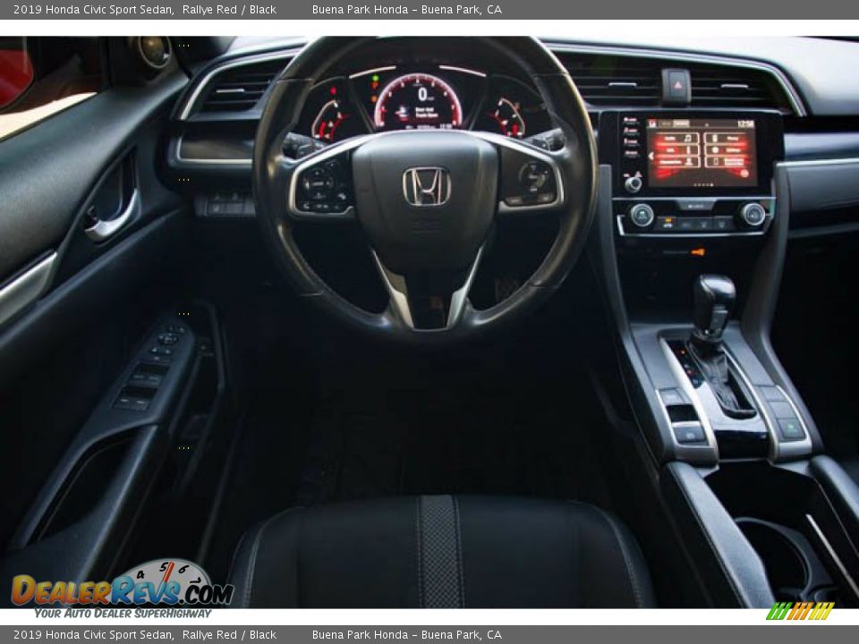 2019 Honda Civic Sport Sedan Rallye Red / Black Photo #5