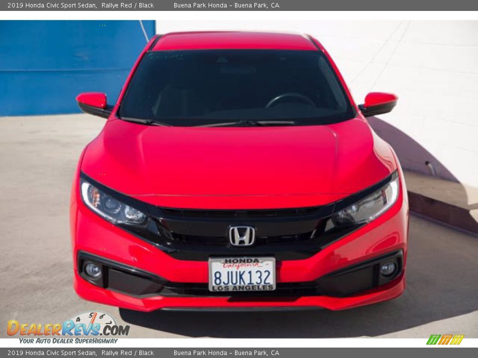 2019 Honda Civic Sport Sedan Rallye Red / Black Photo #7