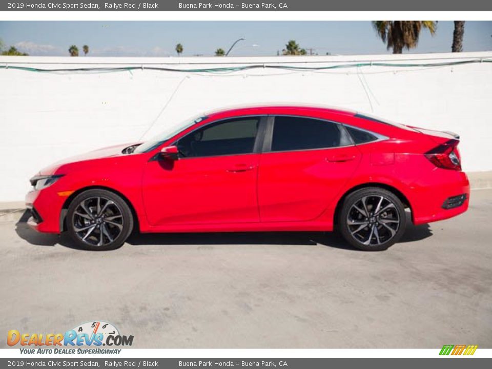 2019 Honda Civic Sport Sedan Rallye Red / Black Photo #8