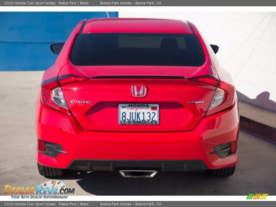 2019 Honda Civic Sport Sedan Rallye Red / Black Photo #9