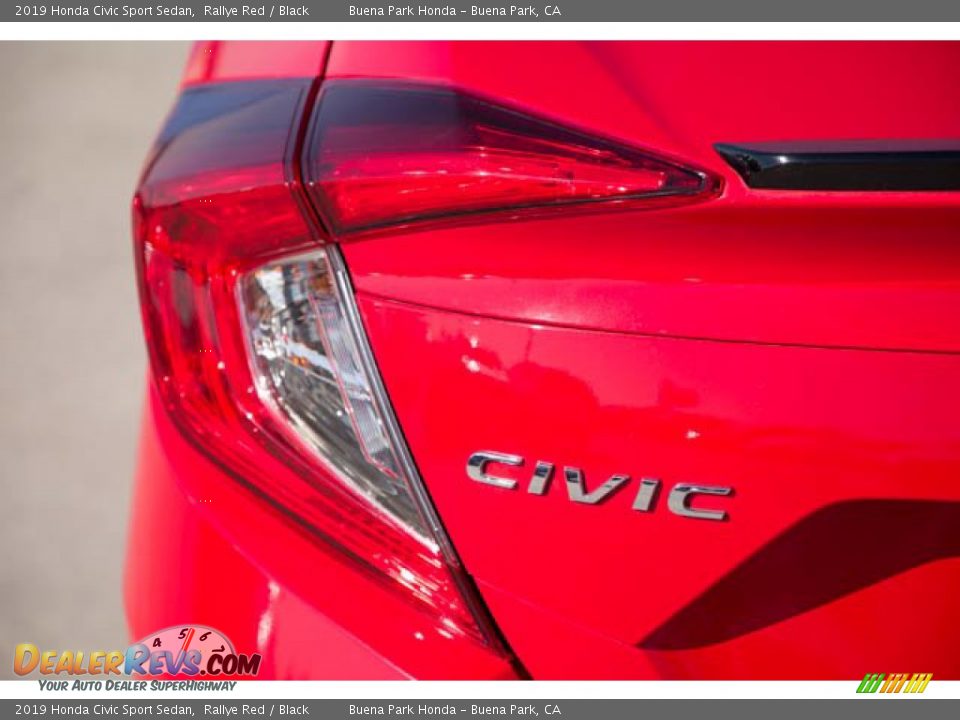 2019 Honda Civic Sport Sedan Rallye Red / Black Photo #10