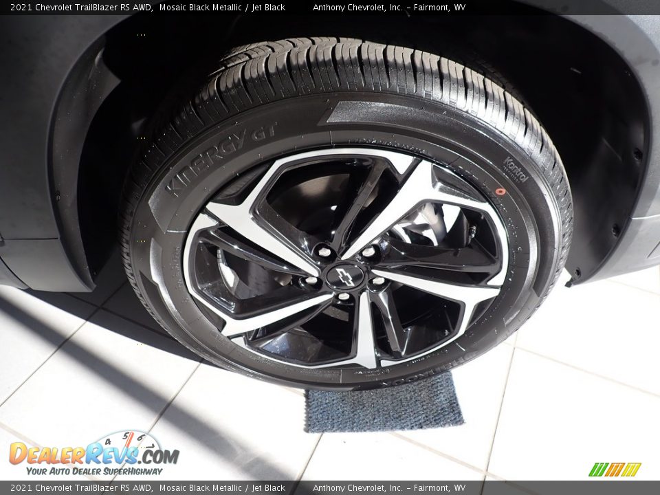2021 Chevrolet TrailBlazer RS AWD Mosaic Black Metallic / Jet Black Photo #2