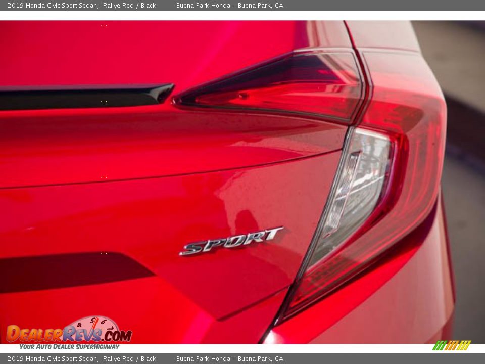 2019 Honda Civic Sport Sedan Rallye Red / Black Photo #11