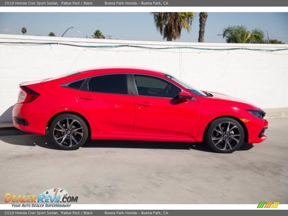 2019 Honda Civic Sport Sedan Rallye Red / Black Photo #12