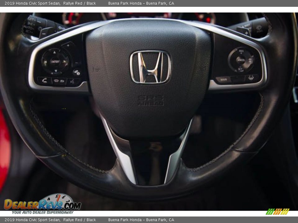2019 Honda Civic Sport Sedan Rallye Red / Black Photo #13