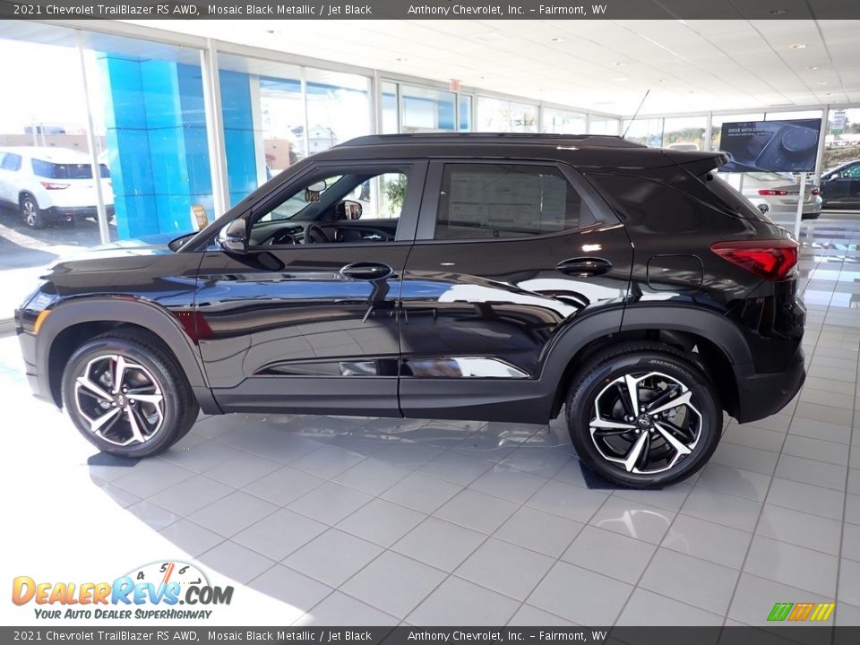 2021 Chevrolet TrailBlazer RS AWD Mosaic Black Metallic / Jet Black Photo #7
