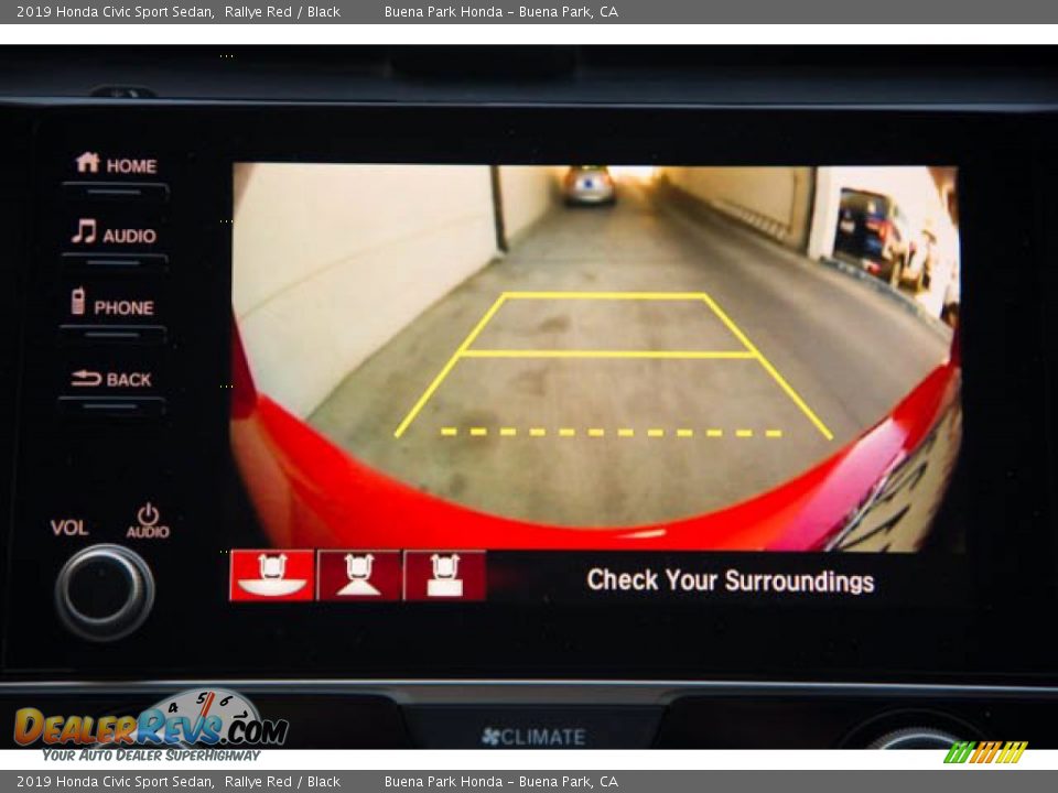 2019 Honda Civic Sport Sedan Rallye Red / Black Photo #24