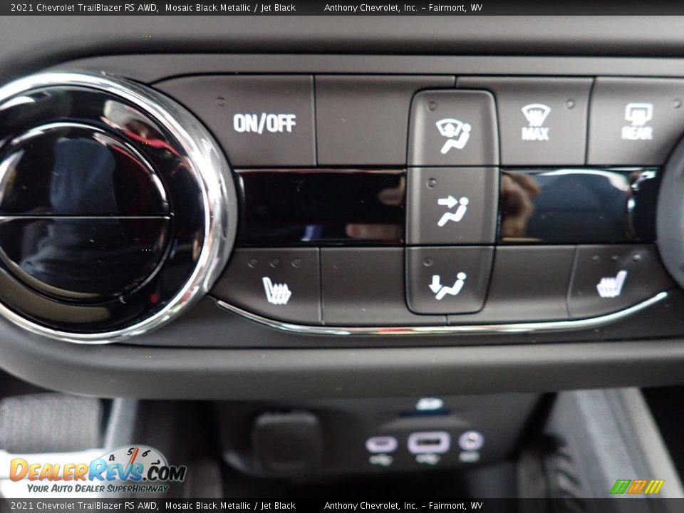 2021 Chevrolet TrailBlazer RS AWD Mosaic Black Metallic / Jet Black Photo #17
