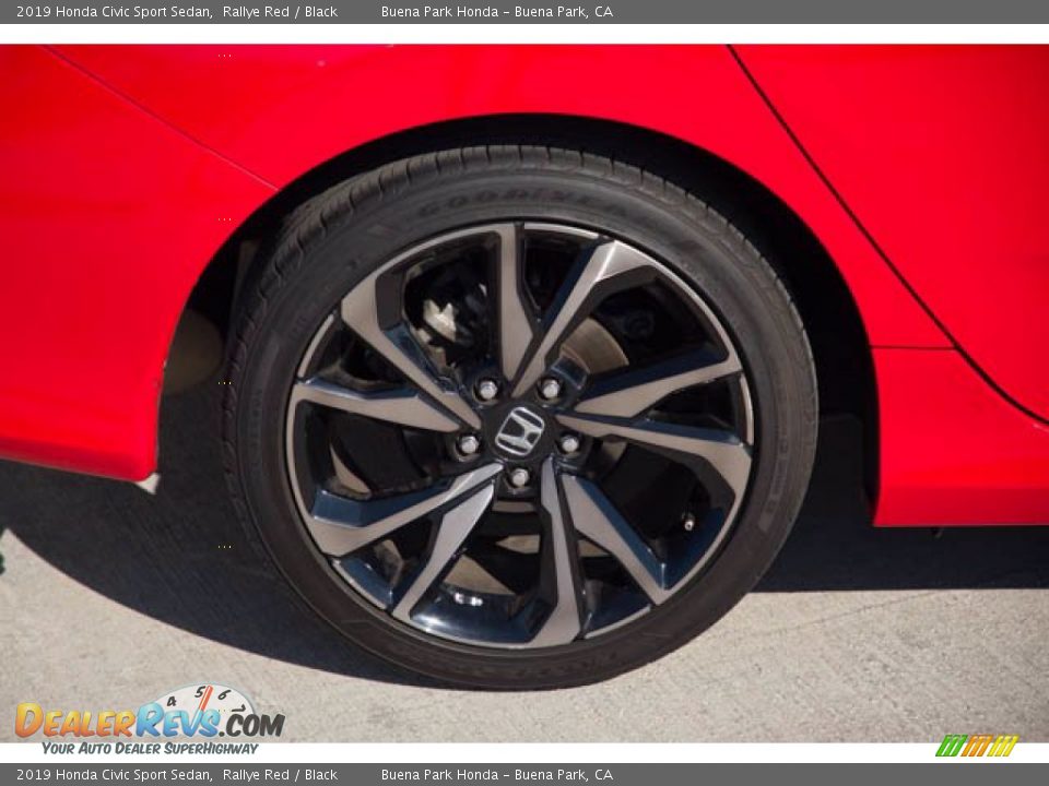 2019 Honda Civic Sport Sedan Rallye Red / Black Photo #31