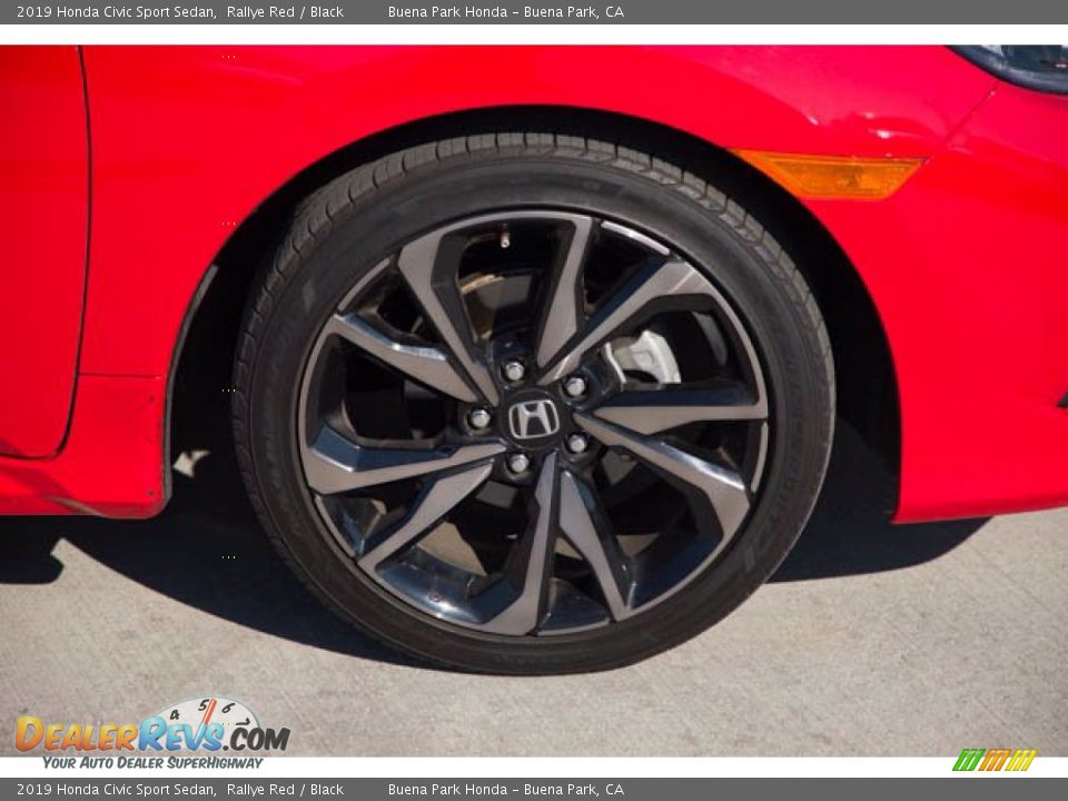 2019 Honda Civic Sport Sedan Rallye Red / Black Photo #32
