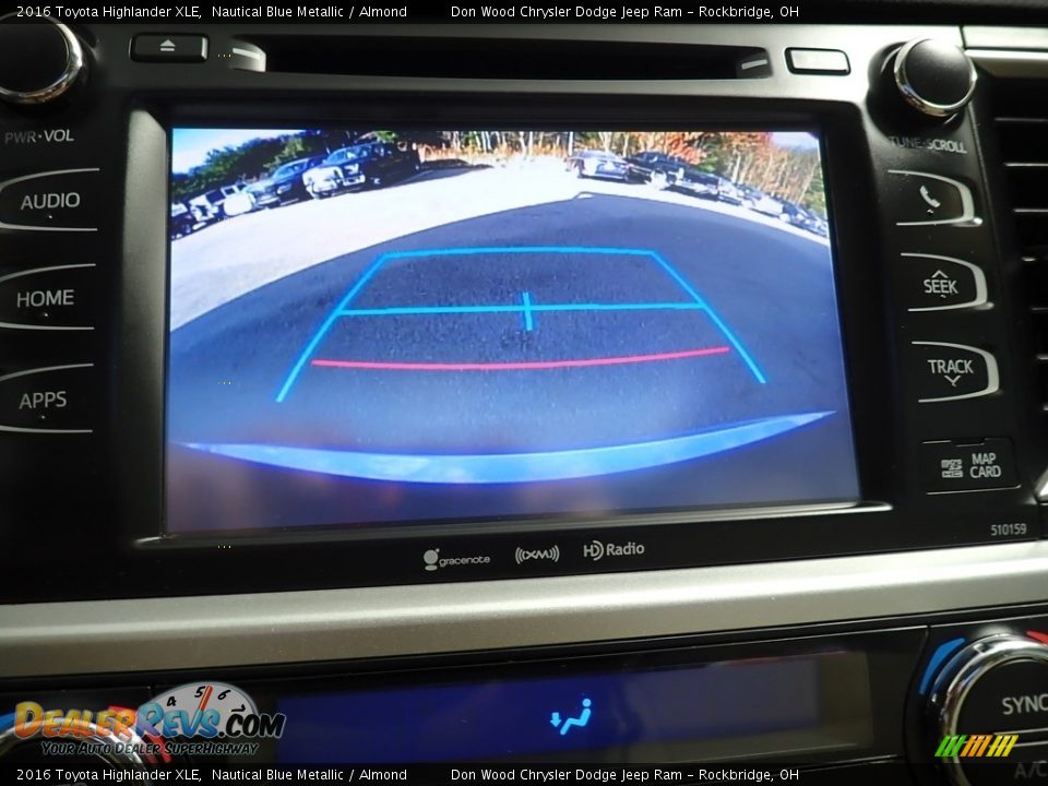 2016 Toyota Highlander XLE Nautical Blue Metallic / Almond Photo #4