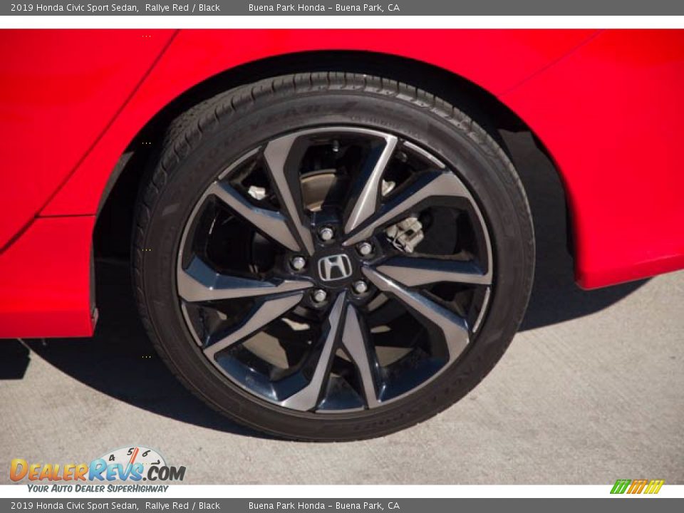 2019 Honda Civic Sport Sedan Rallye Red / Black Photo #33