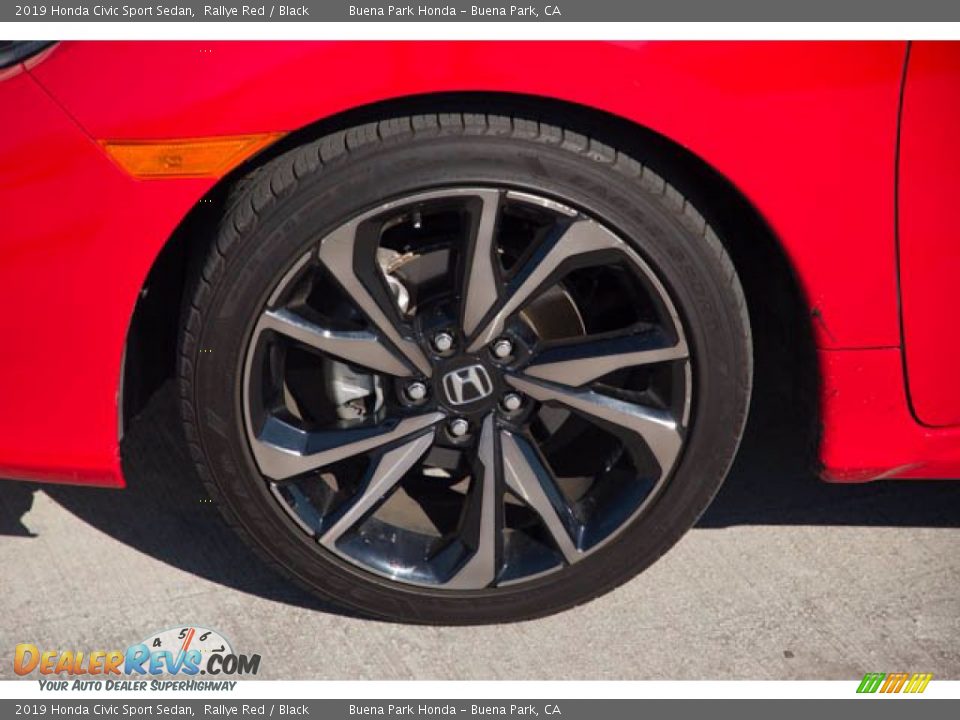 2019 Honda Civic Sport Sedan Rallye Red / Black Photo #34