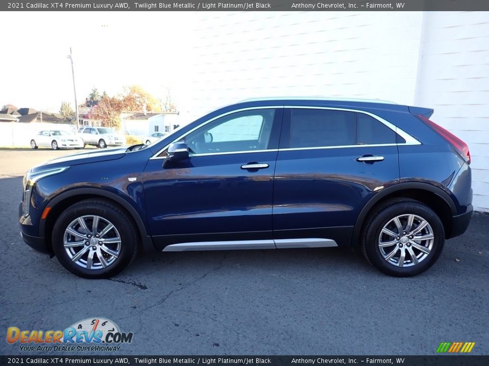 2021 Cadillac XT4 Premium Luxury AWD Twilight Blue Metallic / Light Platinum/Jet Black Photo #4