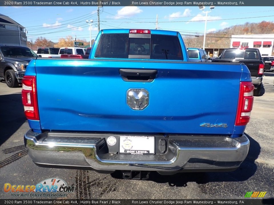 2020 Ram 3500 Tradesman Crew Cab 4x4 Hydro Blue Pearl / Black Photo #4