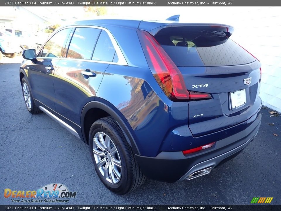 2021 Cadillac XT4 Premium Luxury AWD Twilight Blue Metallic / Light Platinum/Jet Black Photo #5
