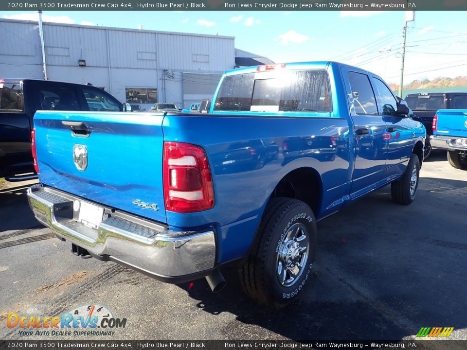 2020 Ram 3500 Tradesman Crew Cab 4x4 Hydro Blue Pearl / Black Photo #5