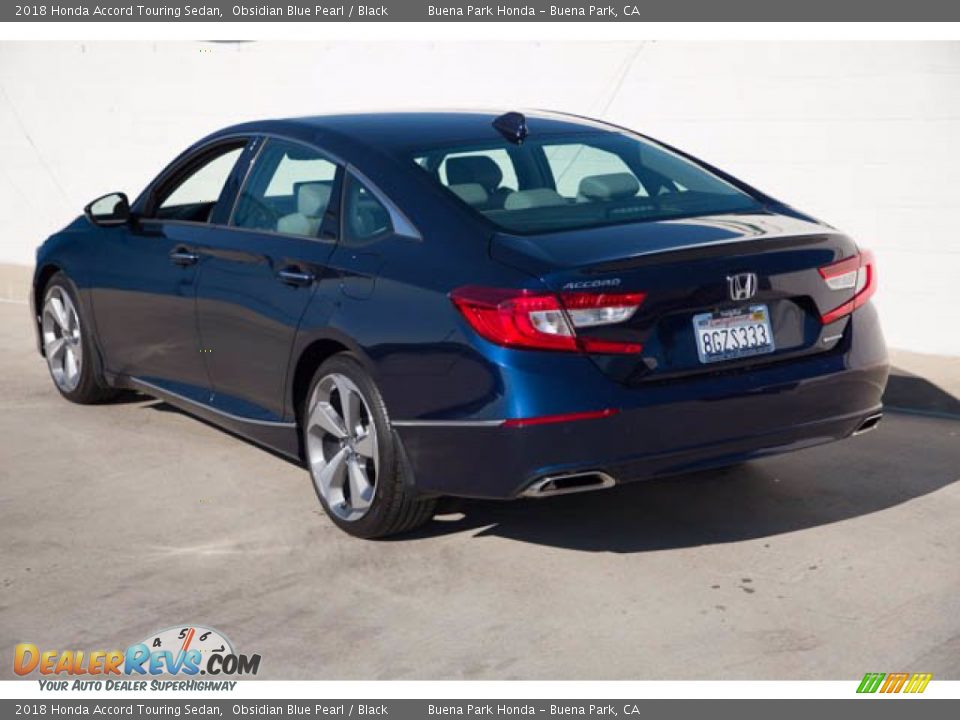 2018 Honda Accord Touring Sedan Obsidian Blue Pearl / Black Photo #2