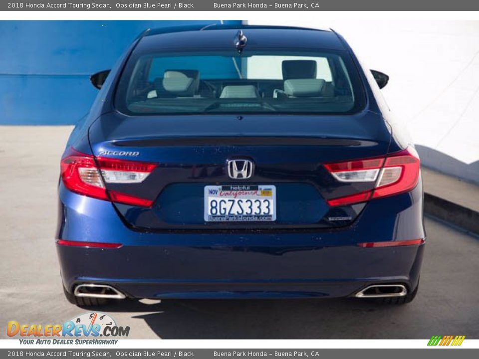 2018 Honda Accord Touring Sedan Obsidian Blue Pearl / Black Photo #9