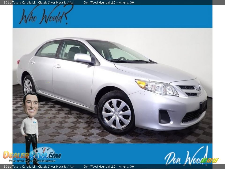 2011 Toyota Corolla LE Classic Silver Metallic / Ash Photo #1