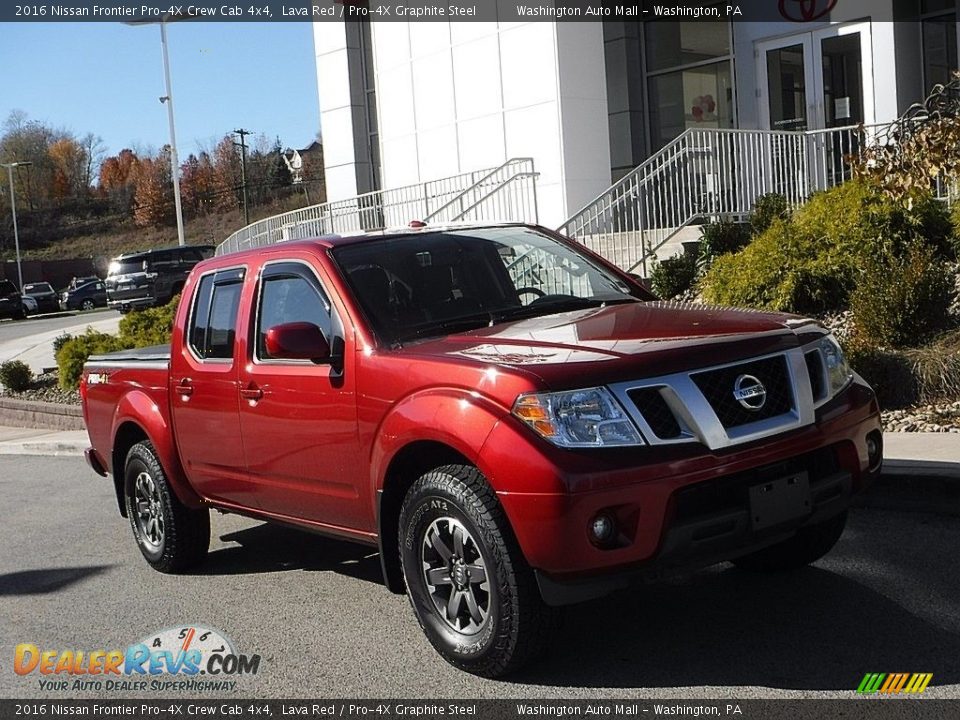 2016 Nissan Frontier Pro-4X Crew Cab 4x4 Lava Red / Pro-4X Graphite Steel Photo #1