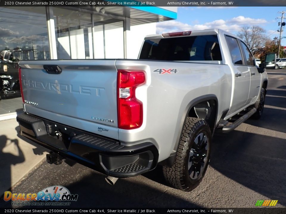 2020 Chevrolet Silverado 2500HD Custom Crew Cab 4x4 Silver Ice Metallic / Jet Black Photo #6