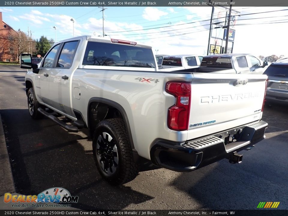 2020 Chevrolet Silverado 2500HD Custom Crew Cab 4x4 Silver Ice Metallic / Jet Black Photo #8