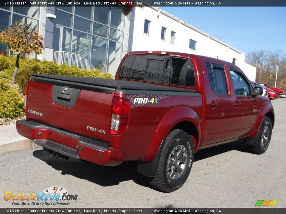 2016 Nissan Frontier Pro-4X Crew Cab 4x4 Lava Red / Pro-4X Graphite Steel Photo #16