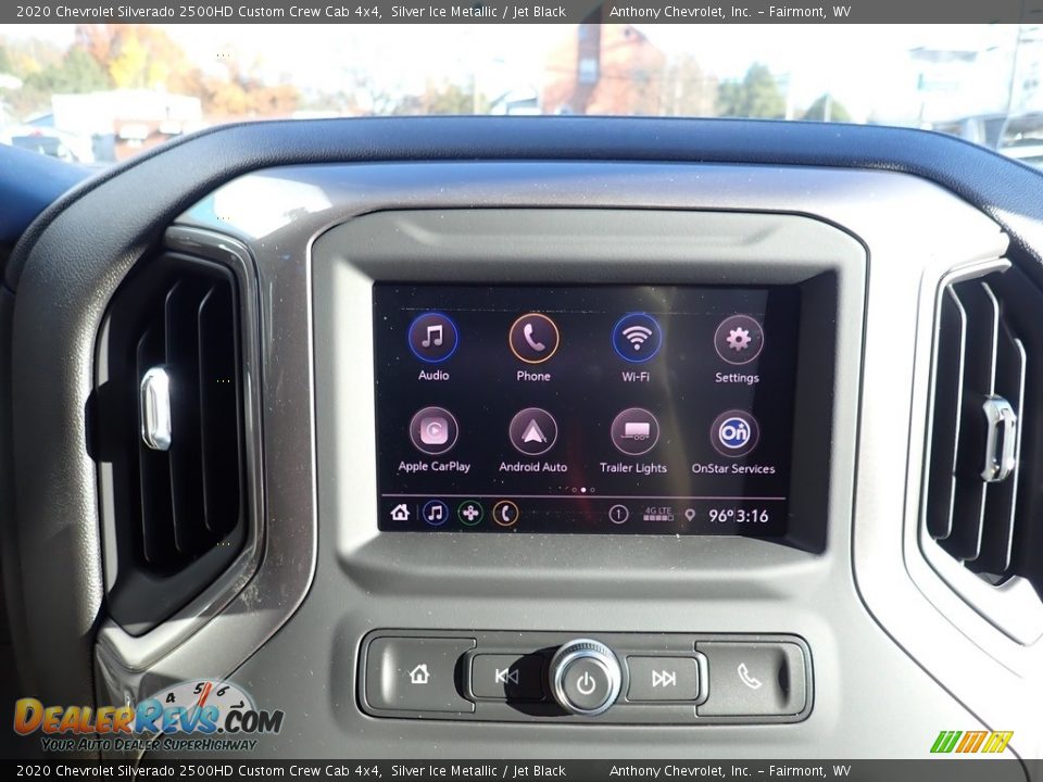 2020 Chevrolet Silverado 2500HD Custom Crew Cab 4x4 Silver Ice Metallic / Jet Black Photo #14