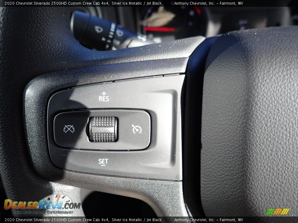 2020 Chevrolet Silverado 2500HD Custom Crew Cab 4x4 Silver Ice Metallic / Jet Black Photo #16
